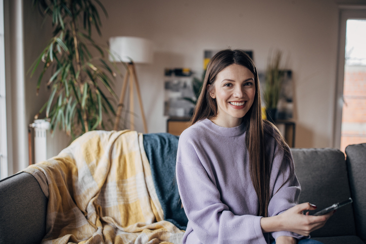 Beautiful woman smile