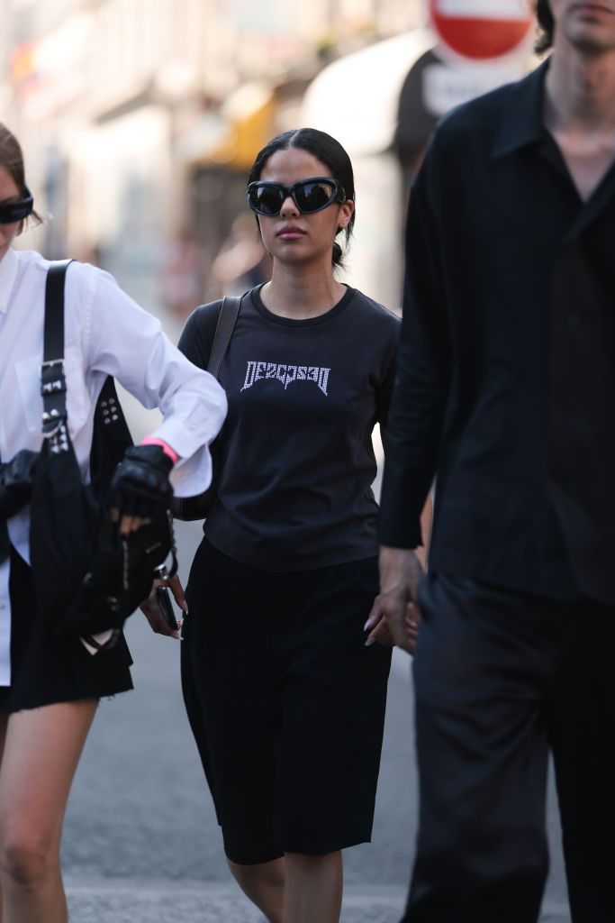 Street Style - Paris Fashion Week - Menswear Spring/Summer 2024 : Day Six