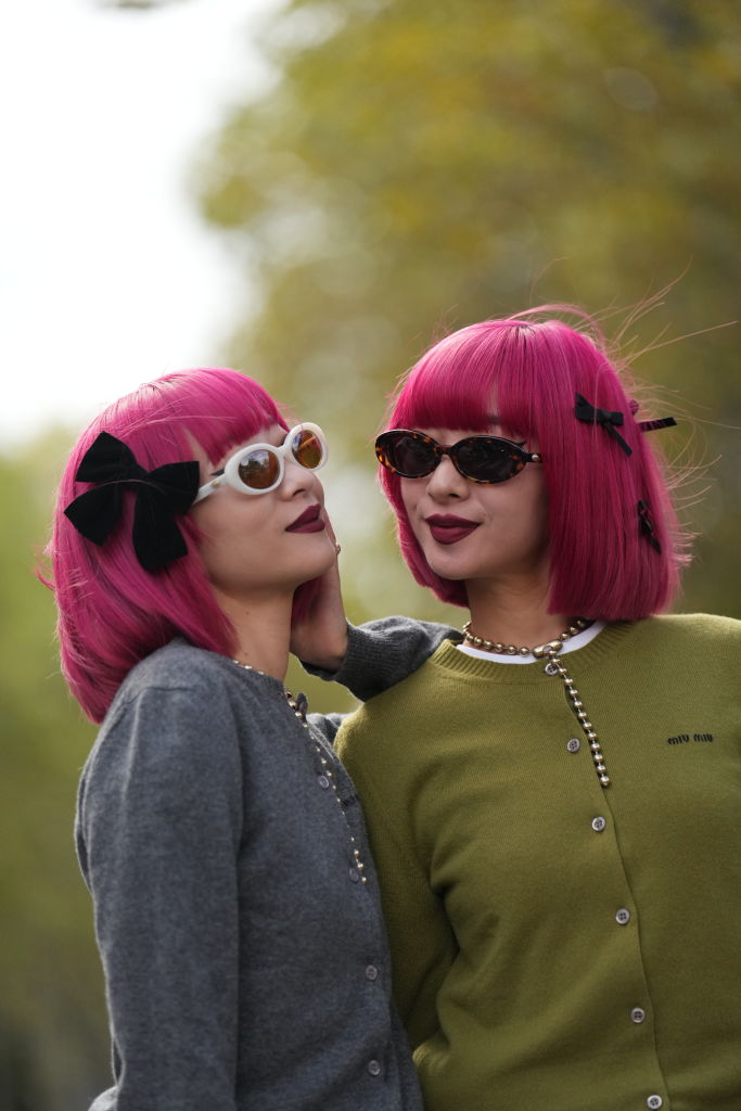 Street Style - Paris Fashion Week - Womenswear Spring/Summer 2024 - Day Nine