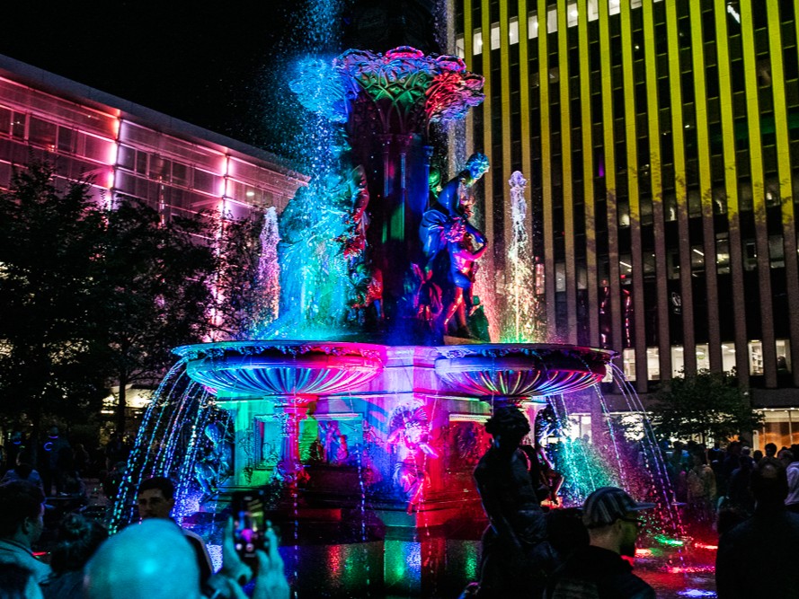 Christmas Fountain Square