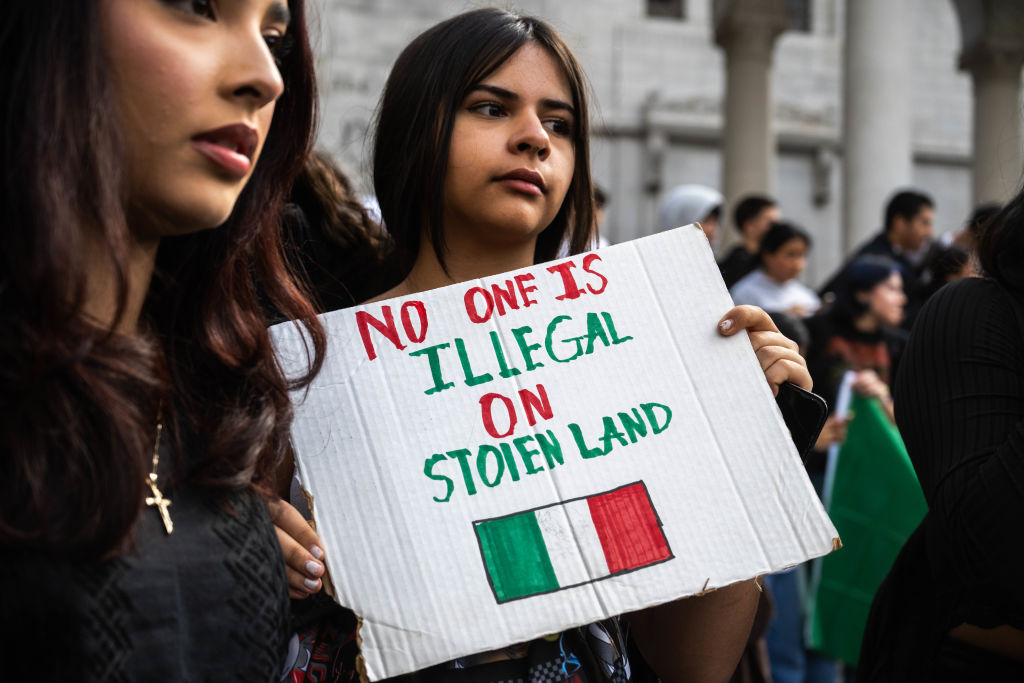 Students Protest Trump's Immigration Policies In Los Angeles