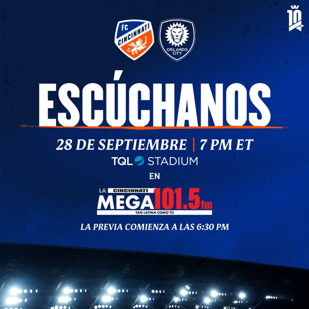 FC Cincinnati recibe a Orlando City en noche especial en el TQL Stadium