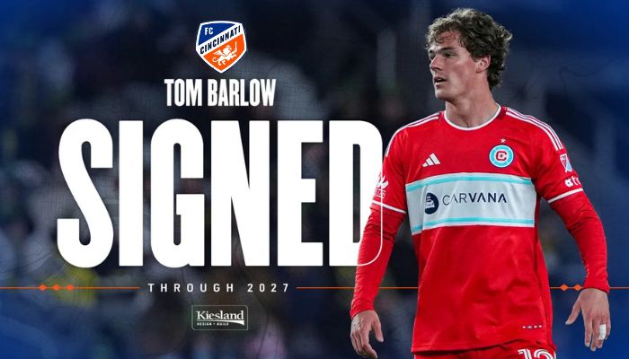 FC Cincinnati refuerza ataque con la firma del delantero Tom Barlow