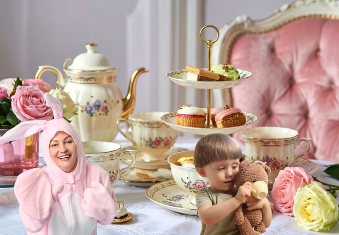 Tarde de té junto al Conejo de Pascua en The BonBonerie