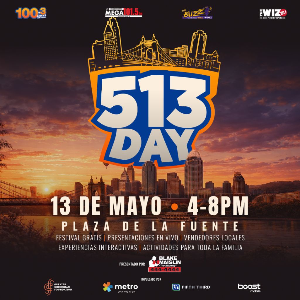 ¡Celebra el 513 Day en Cincinnati! Una fiesta para toda la familia