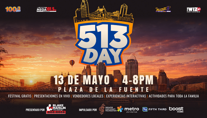 ¡Celebra el 513 Day en Cincinnati! Una fiesta para toda la familia
